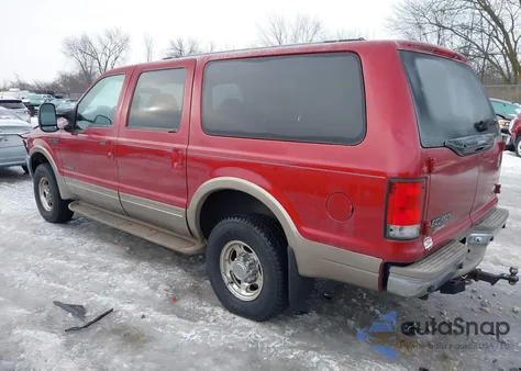 2000 Ford Excursion Limited from USA, damaged, VIN 1FMSU43F0YEE15964